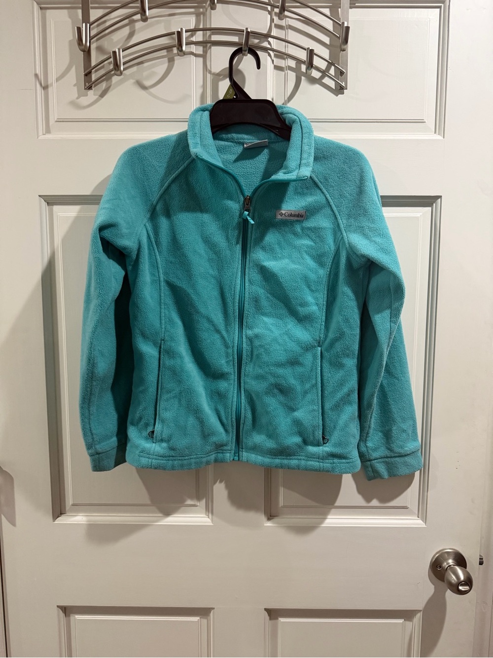 Columbia Kids Aqua Full-Zip Fleece Jacket Size Large
